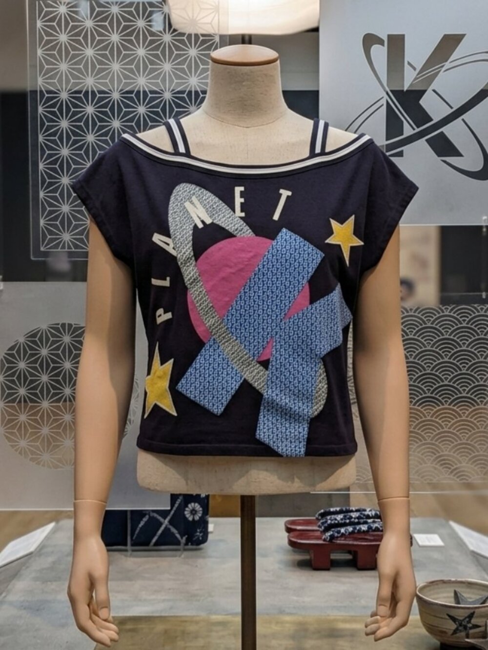 Vintage Kansai Yamamoto O2 Planet Graphic Top - Made in Japan